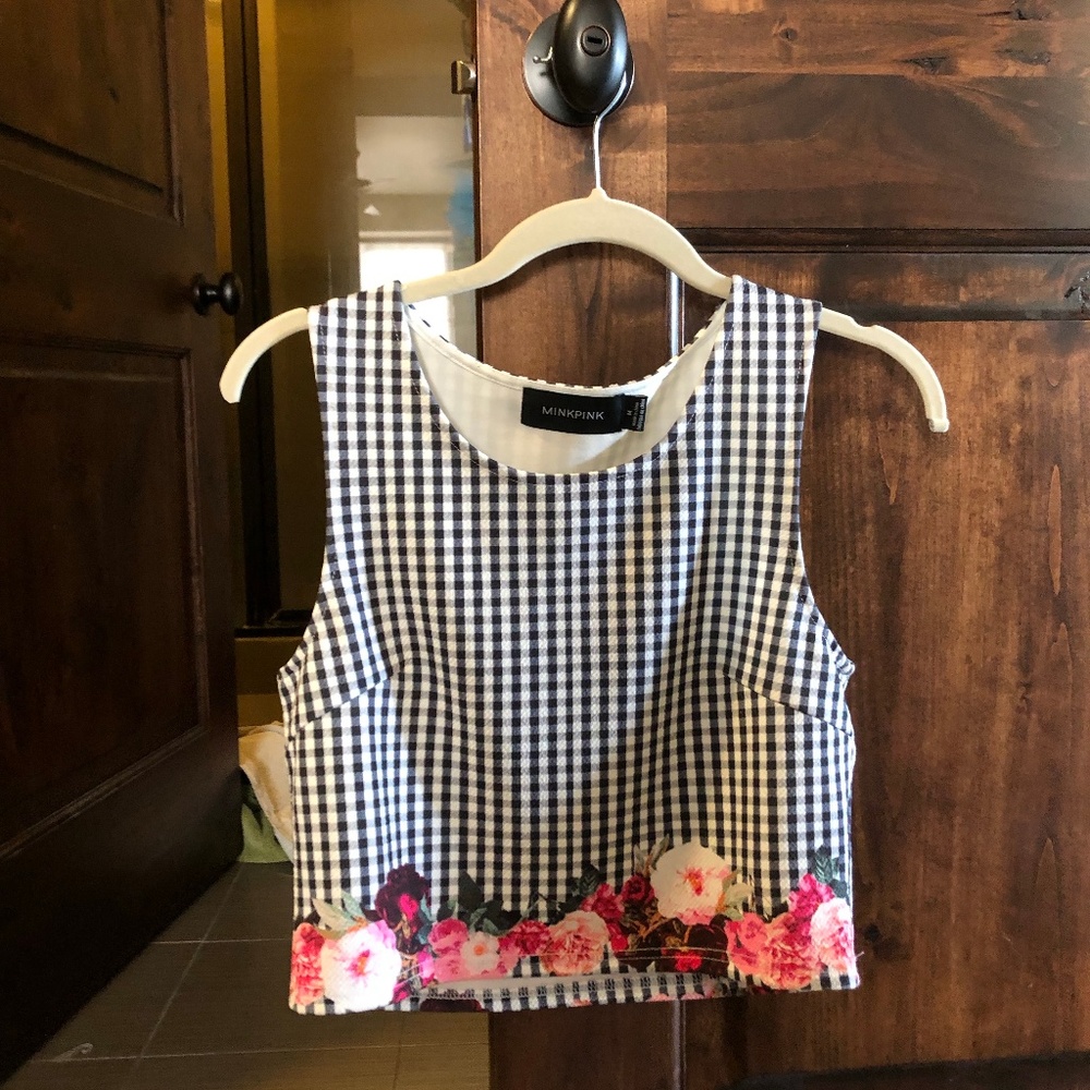 crop top, stripe, floral